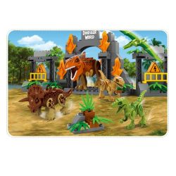 JUN DA LONG TOYS JDLT 5072A Xếp hình kiểu    Dinosaur World Thế Giới Khủng Long 141 khối