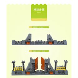 JUN DA LONG TOYS JDLT 5072A Xếp hình kiểu    Dinosaur World Thế Giới Khủng Long 141 khối