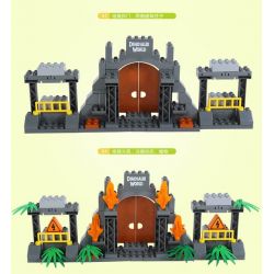 JUN DA LONG TOYS JDLT 5072A Xếp hình kiểu    Dinosaur World Thế Giới Khủng Long 141 khối