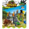 JUN DA LONG TOYS JDLT 5076A Xếp hình kiểu    Dinosaur World Chiến Đấu Bầy Khủng Long 106 khối