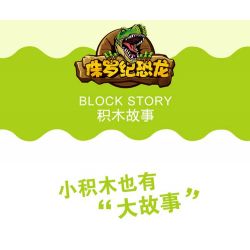 JUN DA LONG TOYS JDLT 5076A Xếp hình kiểu    Dinosaur World Chiến Đấu Bầy Khủng Long 106 khối