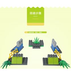 JUN DA LONG TOYS JDLT 5076A Xếp hình kiểu    Dinosaur World Chiến Đấu Bầy Khủng Long 106 khối