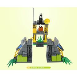 JUN DA LONG TOYS JDLT 5076A Xếp hình kiểu    Dinosaur World Chiến Đấu Bầy Khủng Long 106 khối