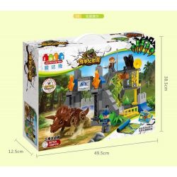 JUN DA LONG TOYS JDLT 5076A Xếp hình kiểu    Dinosaur World Chiến Đấu Bầy Khủng Long 106 khối