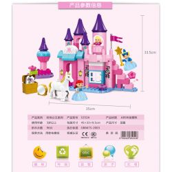 JUN DA LONG TOYS JDLT 5252A Xếp hình kiểu    Dream Castle And Princess Tòa Lâu Đài Và Công Chúa 96 khối