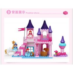 JUN DA LONG TOYS JDLT 5252A Xếp hình kiểu    Dream Castle And Princess Tòa Lâu Đài Và Công Chúa 96 khối