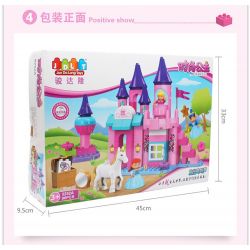 JUN DA LONG TOYS JDLT 5252A Xếp hình kiểu    Dream Castle And Princess Tòa Lâu Đài Và Công Chúa 96 khối