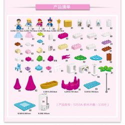 JUN DA LONG TOYS JDLT 5253A Xếp hình kiểu    Castle On River Lâu Đài Trên Sông 110 khối