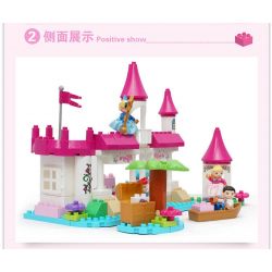 JUN DA LONG TOYS JDLT 5253A Xếp hình kiểu    Castle On River Lâu Đài Trên Sông 110 khối