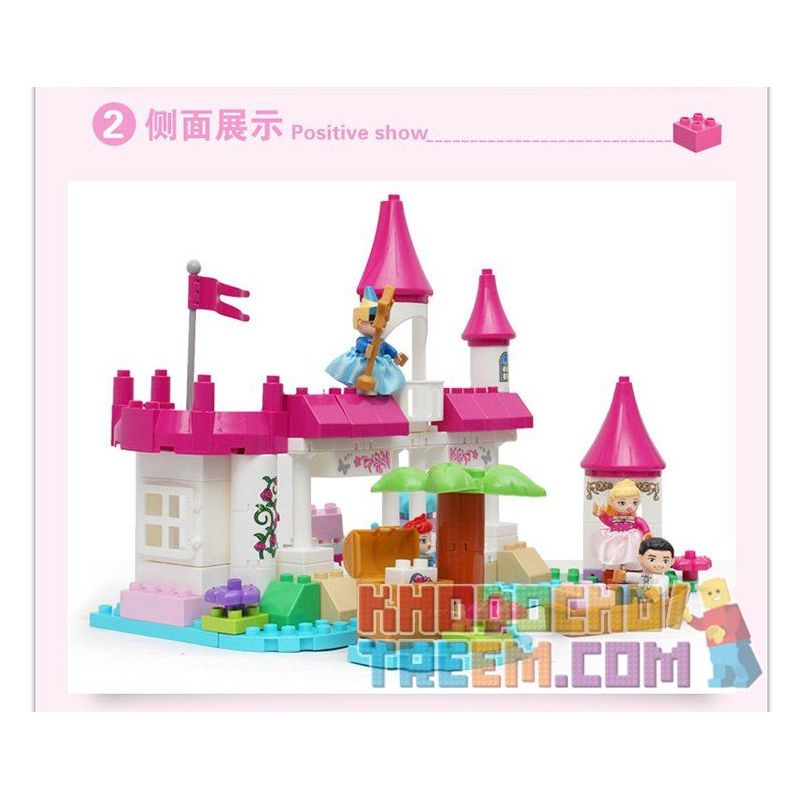 JUN DA LONG TOYS JDLT 5253A Xếp hình kiểu    Castle On River Lâu Đài Trên Sông 110 khối