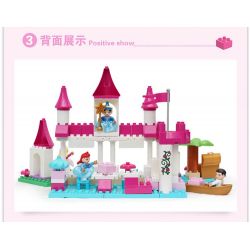 JUN DA LONG TOYS JDLT 5253A Xếp hình kiểu    Castle On River Lâu Đài Trên Sông 110 khối
