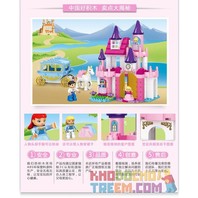 JUN DA LONG TOYS JDLT 5256A Xếp hình kiểu    Sofia Princess With Her  In Glorious Castle Lâu Đài Mơ Ước 189 khối JUN DA LONG TOYS JDLT 5256A Xếp hình kiểu    Sofia Princess With Her  In Glorious Castle Lâu Đài Mơ Ước 189 khối