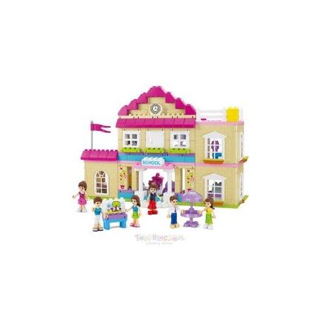 JUN DA LONG TOYS JDLT 5233A Xếp hình kiểu     At Campus Khuôn Viên Trường Học Của Những Người Bạn 193 khối