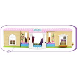 JUN DA LONG TOYS JDLT 5233A Xếp hình kiểu     At Campus Khuôn Viên Trường Học Của Những Người Bạn 193 khối