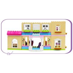 JUN DA LONG TOYS JDLT 5233A Xếp hình kiểu     At Campus Khuôn Viên Trường Học Của Những Người Bạn 193 khối