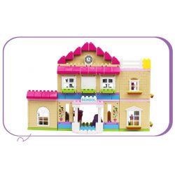 JUN DA LONG TOYS JDLT 5233A Xếp hình kiểu     At Campus Khuôn Viên Trường Học Của Những Người Bạn 193 khối