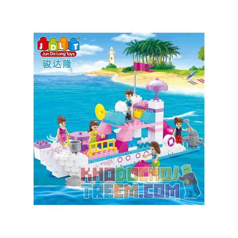 JUN DA LONG TOYS JDLT 5236A Xếp hình kiểu    Adventure On Boat Cuộc Du Thuyền Náo Nhiệt 118 khối