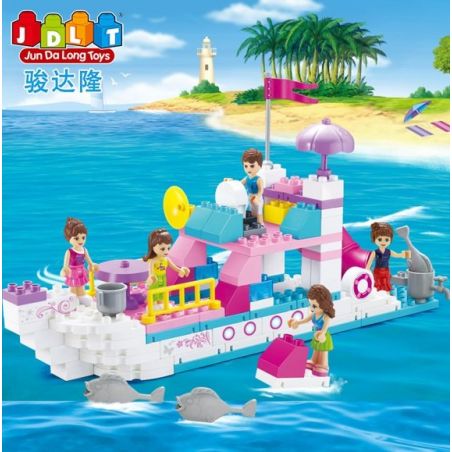 JUN DA LONG TOYS JDLT 5236A Xếp hình kiểu    Adventure On Boat Cuộc Du Thuyền Náo Nhiệt 118 khối
