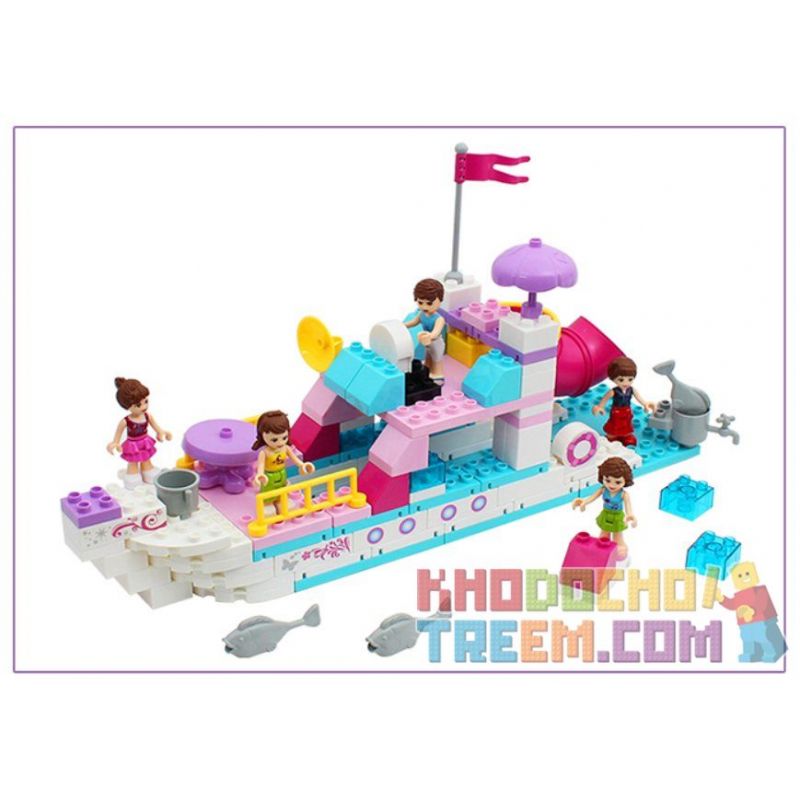 JUN DA LONG TOYS JDLT 5236A Xếp hình kiểu    Adventure On Boat Cuộc Du Thuyền Náo Nhiệt 118 khối