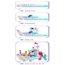 JUN DA LONG TOYS JDLT 5236A Xếp hình kiểu    Adventure On Boat Cuộc Du Thuyền Náo Nhiệt 118 khối