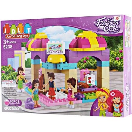 JUN DA LONG TOYS JDLT 5238A Xếp hình kiểu    Going To Supermarket Học Nấu Ăn Cùng Các Cô Gái 95 khối