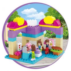 JUN DA LONG TOYS JDLT 5238A Xếp hình kiểu    Going To Supermarket Học Nấu Ăn Cùng Các Cô Gái 95 khối