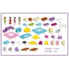 JUN DA LONG TOYS JDLT 5238A Xếp hình kiểu    Going To Supermarket Học Nấu Ăn Cùng Các Cô Gái 95 khối