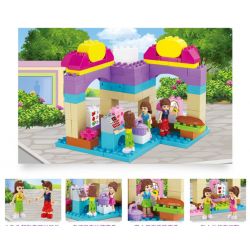 JUN DA LONG TOYS JDLT 5238A Xếp hình kiểu    Going To Supermarket Học Nấu Ăn Cùng Các Cô Gái 95 khối