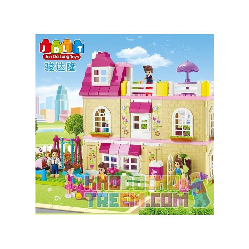 JUN DA LONG TOYS JDLT 5228A Xếp hình kiểu    House Of  Ngôi Nhà Và Những Người Bạn 185 khối