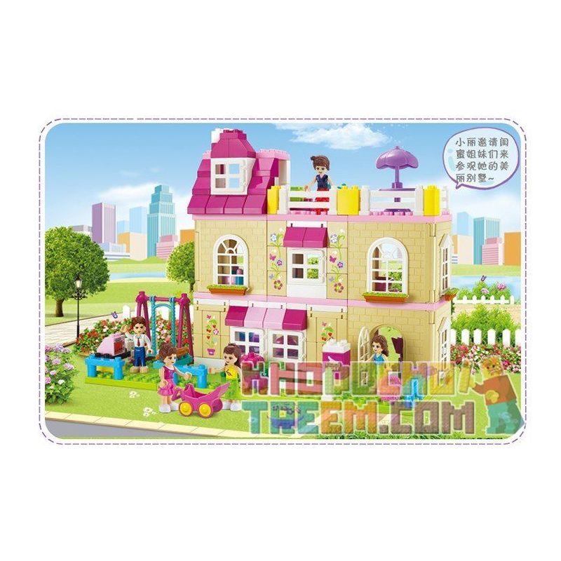 JUN DA LONG TOYS JDLT 5228A Xếp hình kiểu    House Of  Ngôi Nhà Và Những Người Bạn 185 khối