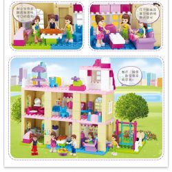 JUN DA LONG TOYS JDLT 5228A Xếp hình kiểu    House Of  Ngôi Nhà Và Những Người Bạn 185 khối