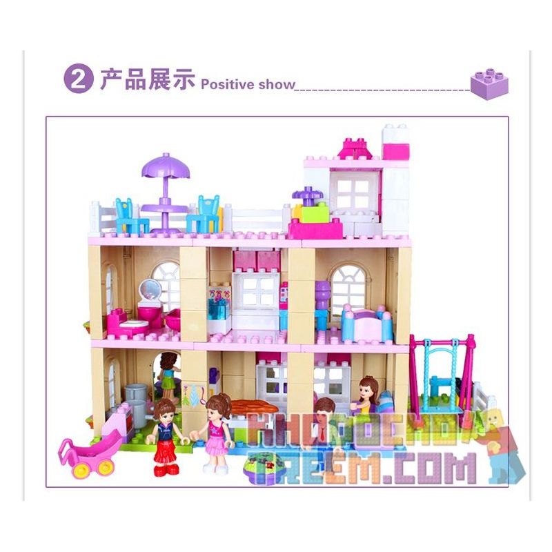 JUN DA LONG TOYS JDLT 5228A Xếp hình kiểu    House Of  Ngôi Nhà Và Những Người Bạn 185 khối