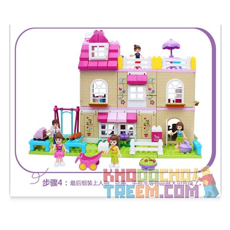 JUN DA LONG TOYS JDLT 5228A Xếp hình kiểu    House Of  Ngôi Nhà Và Những Người Bạn 185 khối