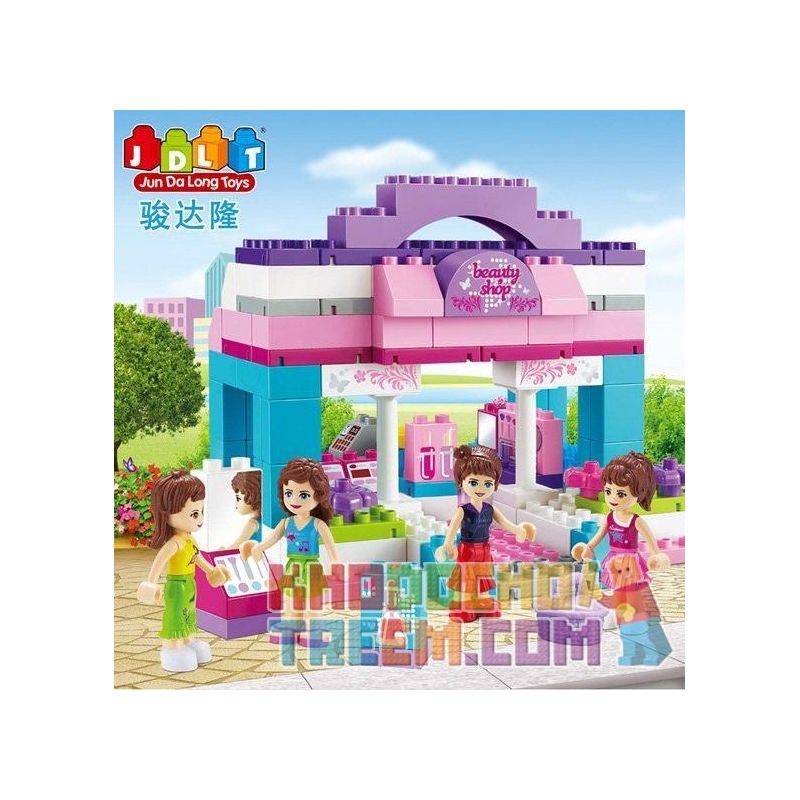 JUN DA LONG TOYS JDLT 5230A Xếp hình kiểu    Beauty Shop Cửa Hàng Mỹ Phẩm Vui Vẻ 125 khối