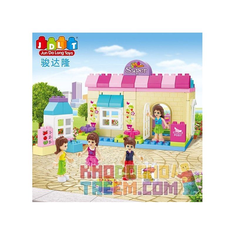 JUN DA LONG TOYS JDLT 5232A Xếp hình kiểu    Convenient Store Cửa Hàng Tiện Ích 73 khối