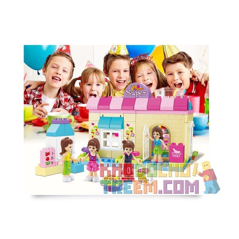 JUN DA LONG TOYS JDLT 5232A Xếp hình kiểu    Convenient Store Cửa Hàng Tiện Ích 73 khối
