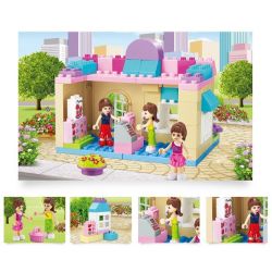 JUN DA LONG TOYS JDLT 5232A Xếp hình kiểu    Convenient Store Cửa Hàng Tiện Ích 73 khối