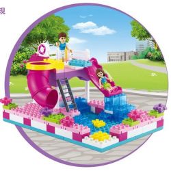 JUN DA LONG TOYS JDLT 5235A Xếp hình kiểu    Water Park Công Viên Nước 156 khối