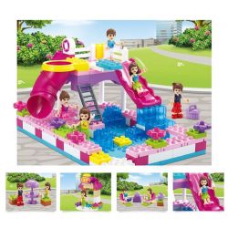 JUN DA LONG TOYS JDLT 5235A Xếp hình kiểu    Water Park Công Viên Nước 156 khối