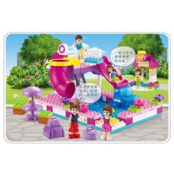 JUN DA LONG TOYS JDLT 5235A Xếp hình kiểu    Water Park Công Viên Nước 156 khối