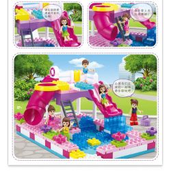 JUN DA LONG TOYS JDLT 5235A Xếp hình kiểu    Water Park Công Viên Nước 156 khối
