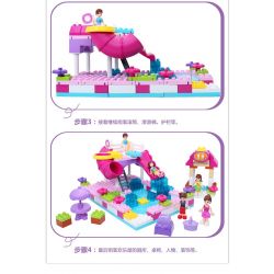 JUN DA LONG TOYS JDLT 5235A Xếp hình kiểu    Water Park Công Viên Nước 156 khối