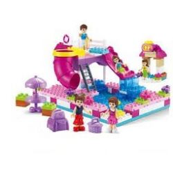 JUN DA LONG TOYS JDLT 5235A Xếp hình kiểu    Water Park Công Viên Nước 156 khối