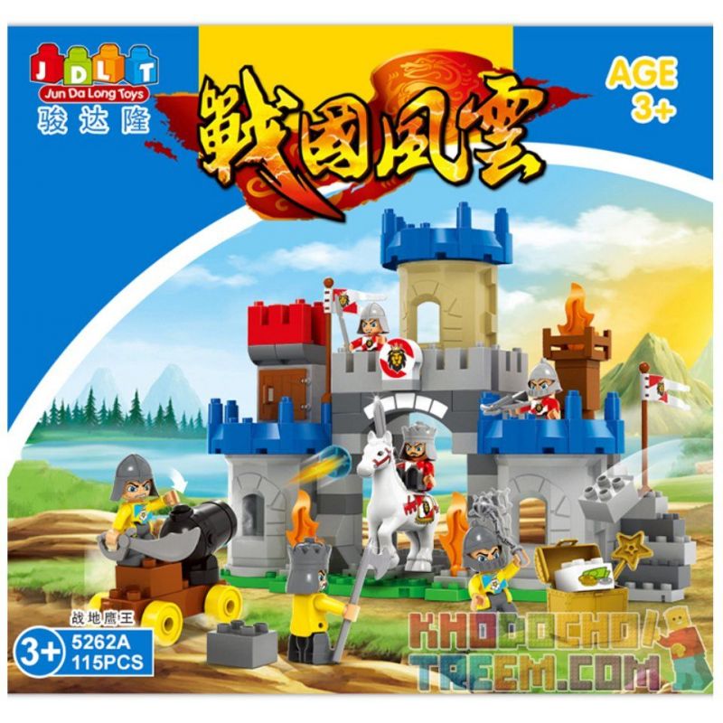 JUN DA LONG TOYS JDLT 5262A Xếp hình kiểu    Confrontation Between Two Army Forces Cuộc Đối Đầu Máu Lửa 115 khối
