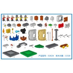 JUN DA LONG TOYS JDLT 5262A Xếp hình kiểu    Confrontation Between Two Army Forces Cuộc Đối Đầu Máu Lửa 115 khối