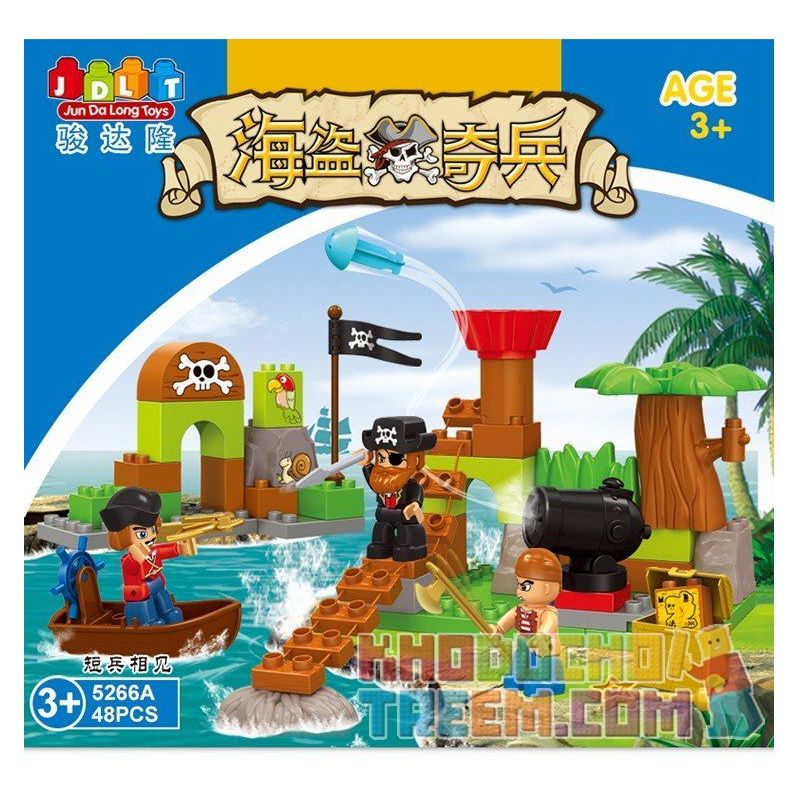 JUN DA LONG TOYS JDLT 5266A Xếp hình kiểu    Short-sighted Encounter Cuộc Chạm Trán Bất Ngờ 48 khối