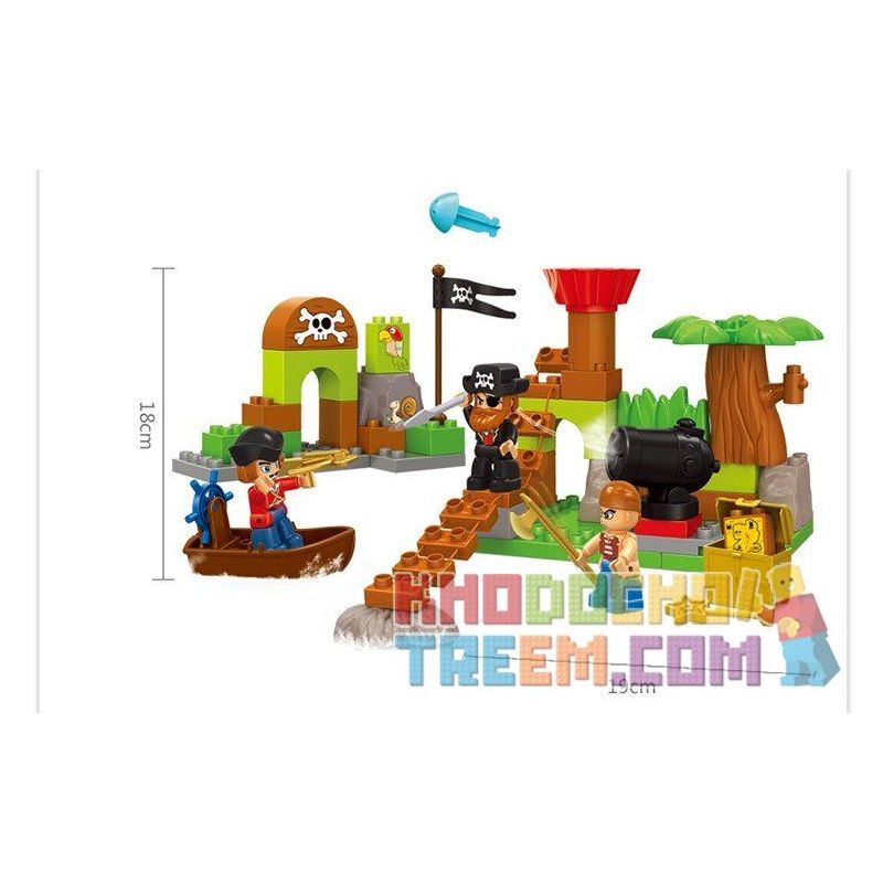 JUN DA LONG TOYS JDLT 5266A Xếp hình kiểu    Short-sighted Encounter Cuộc Chạm Trán Bất Ngờ 48 khối