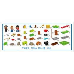 JUN DA LONG TOYS JDLT 5266A Xếp hình kiểu    Short-sighted Encounter Cuộc Chạm Trán Bất Ngờ 48 khối