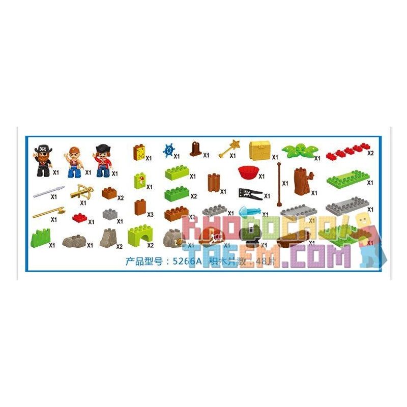 JUN DA LONG TOYS JDLT 5266A Xếp hình kiểu    Short-sighted Encounter Cuộc Chạm Trán Bất Ngờ 48 khối