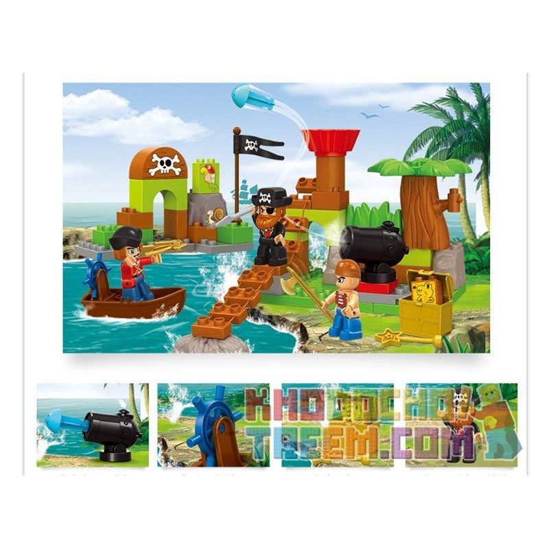 JUN DA LONG TOYS JDLT 5266A Xếp hình kiểu    Short-sighted Encounter Cuộc Chạm Trán Bất Ngờ 48 khối